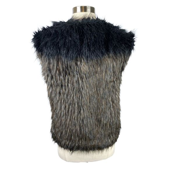 Zara Woman Ombré Faux Fur Vest - Size Medium - Picture 4 of 6